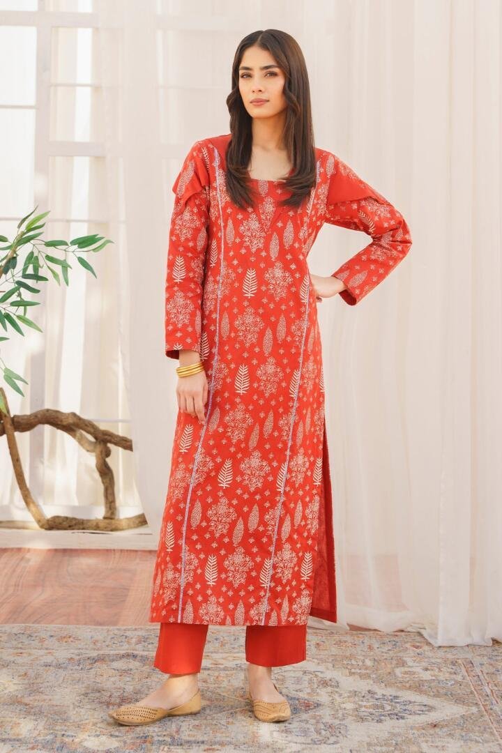 MANNAT 2PC PRINTED KHADDAR SUIT (FIRA)