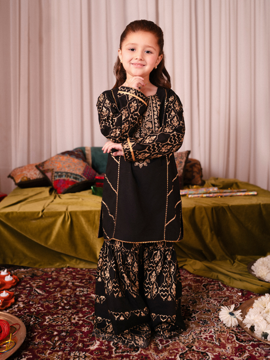 GARNET 2 PIECE COTTON SILK SUIT (HOORAIN)