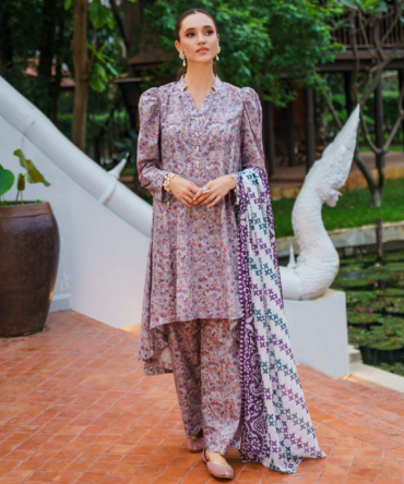 GARNET 3 PIECE COTTON LAWN SUIT (MARNIE)